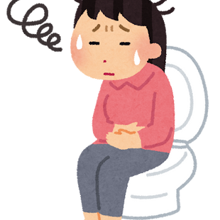 胃腸炎で下痢止めを使用している女性