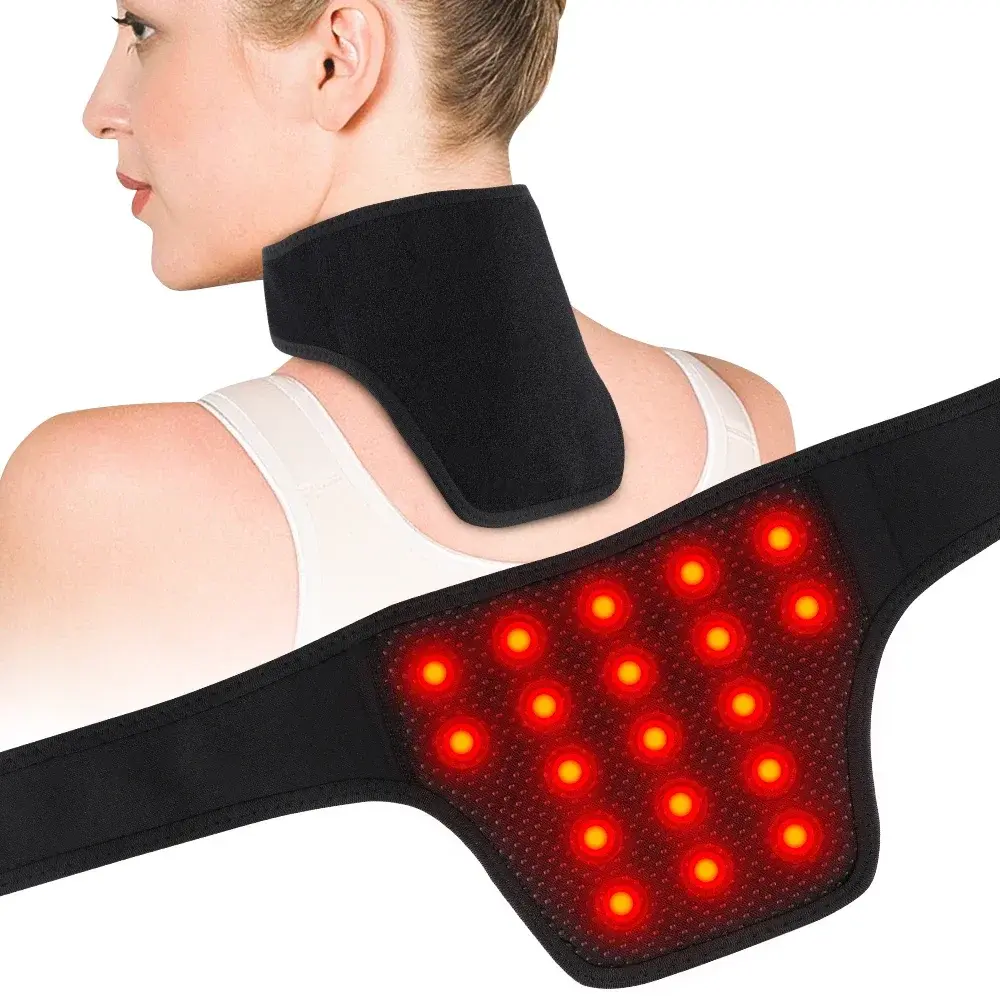 Neck Brace Self-Heating Belt Wrap Cervical Protector Magnetic Therapy