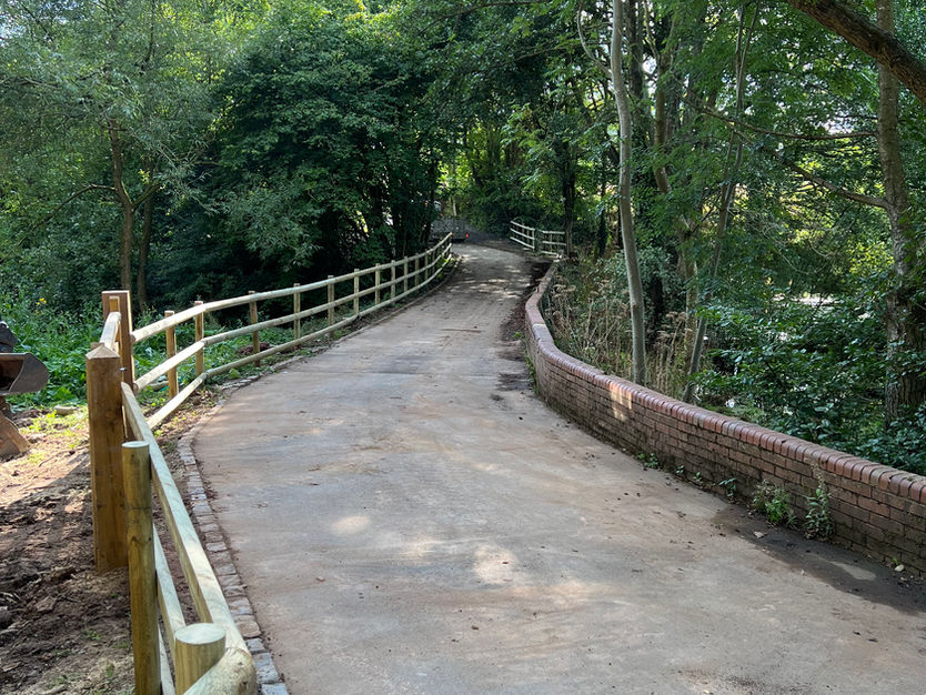Installation of gate and post and rails, Herefordshire