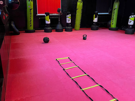Birmingham Martial Arts Dojo with punch bags, slam balls and medicine balls