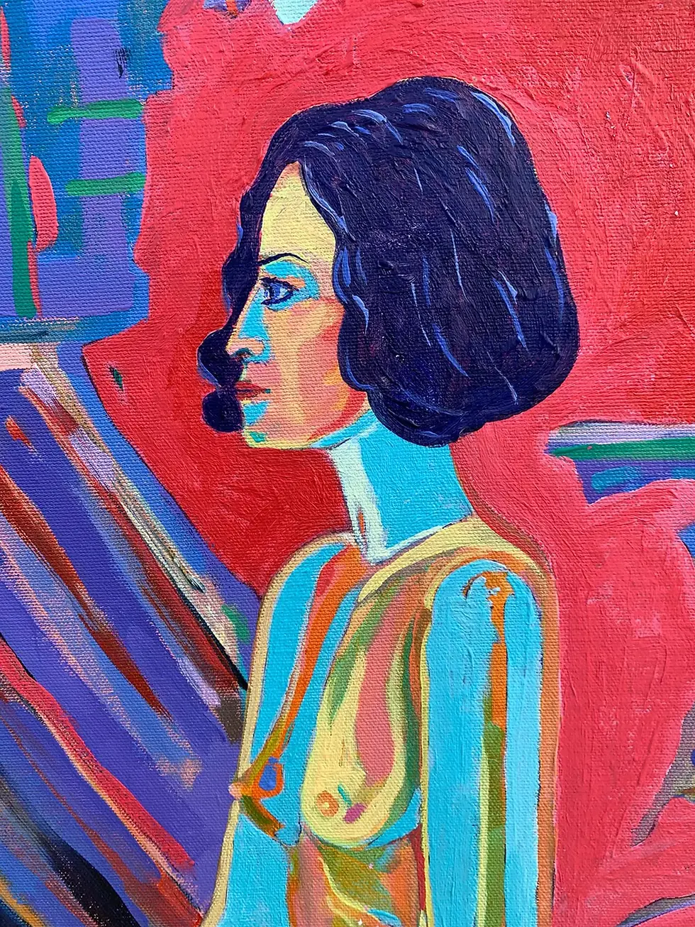 Thumbnail: Art Deco Female Nude Seated