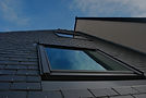Traditional slate roofing installation