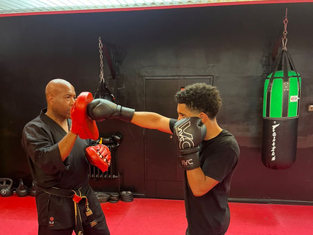 Kickboxing Training at Birmingham Martial Arts Centre with Instructor