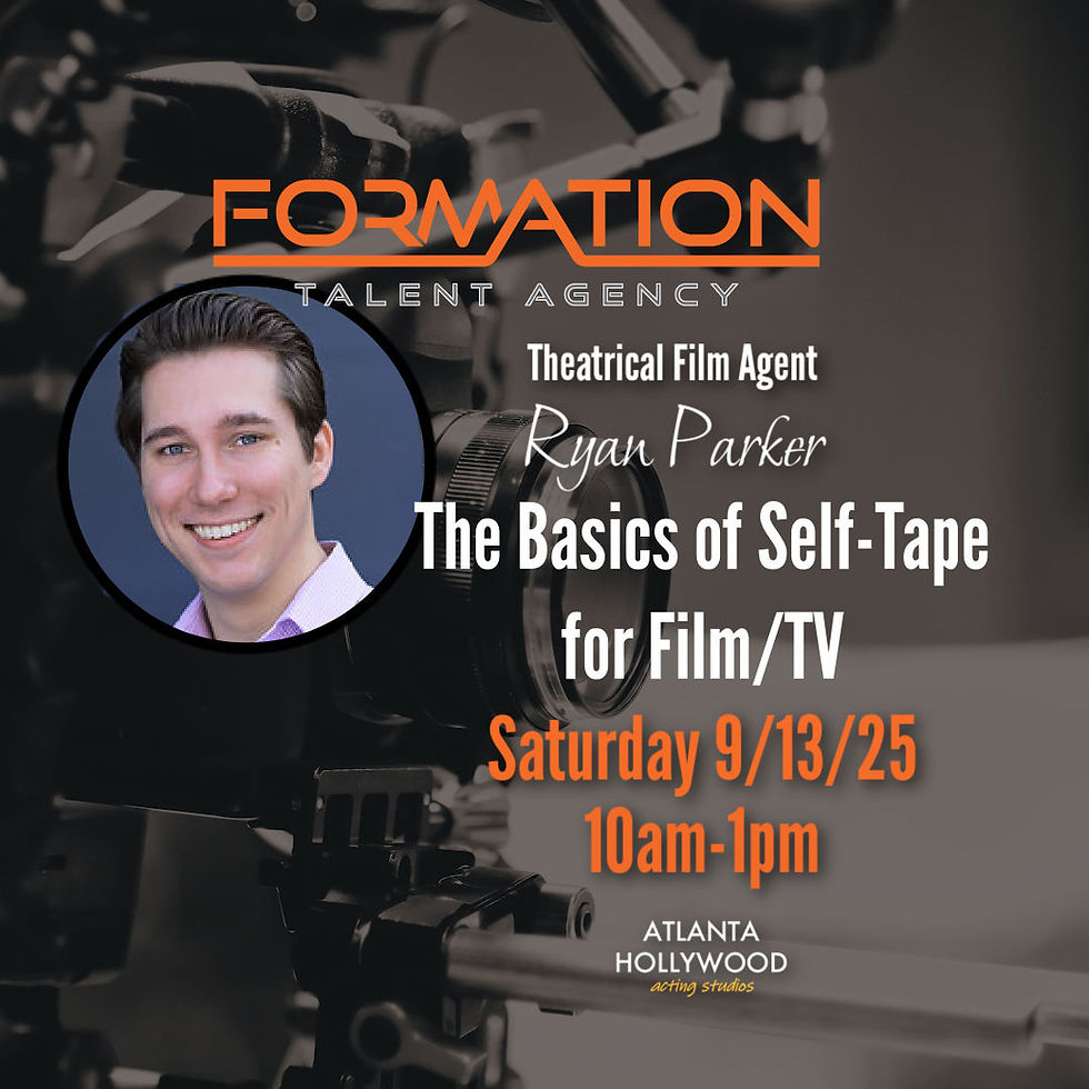 The Basics of Self-Tape for Film/TV with Formation Talent's Ryan Parker