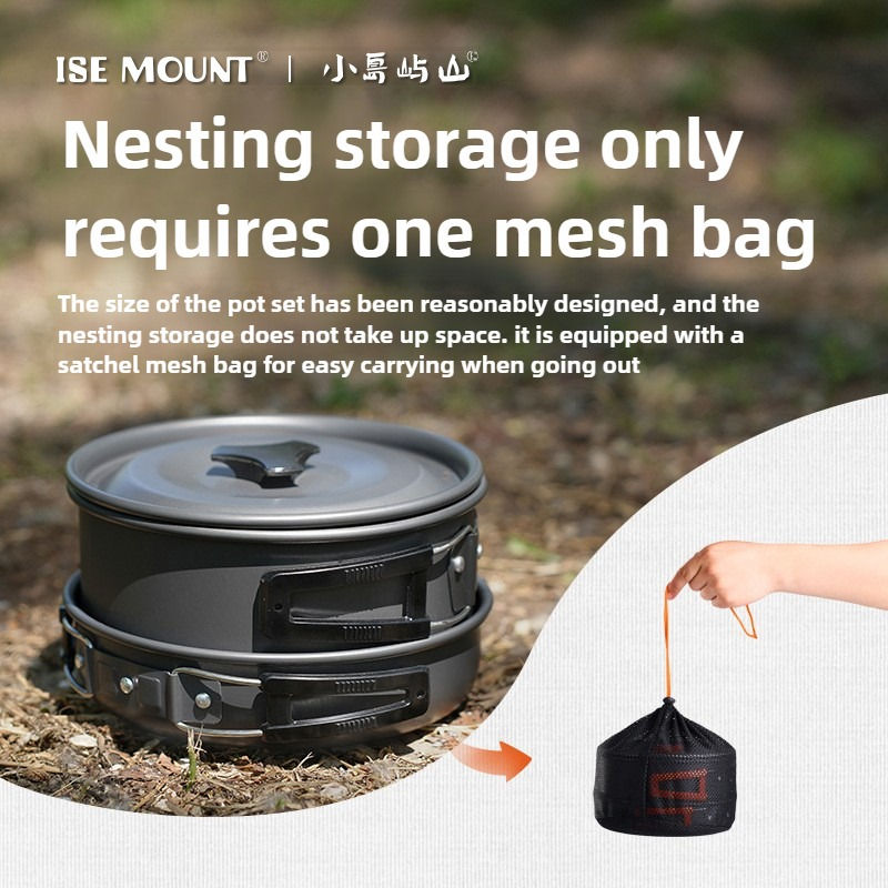 Thumbnail: Camping Cookware Set for 1-3 Persons
