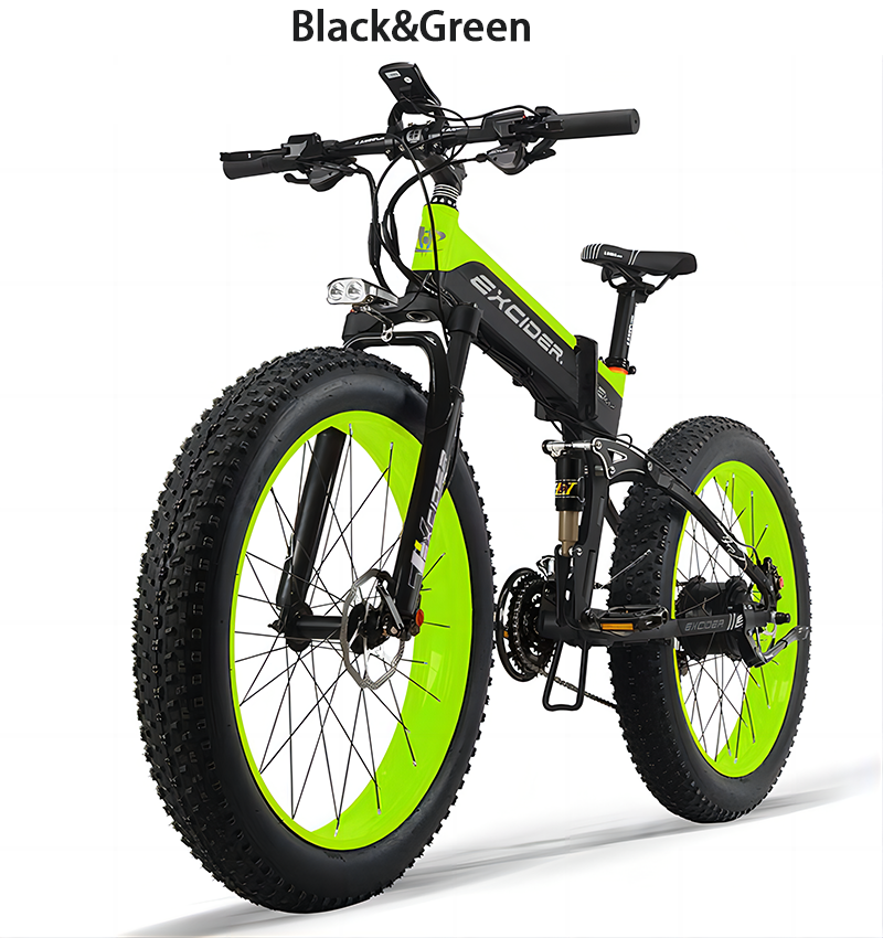 Thumbnail: Lithium Battery Electric Mountain Bicycle 26inch Fat Tire Folding