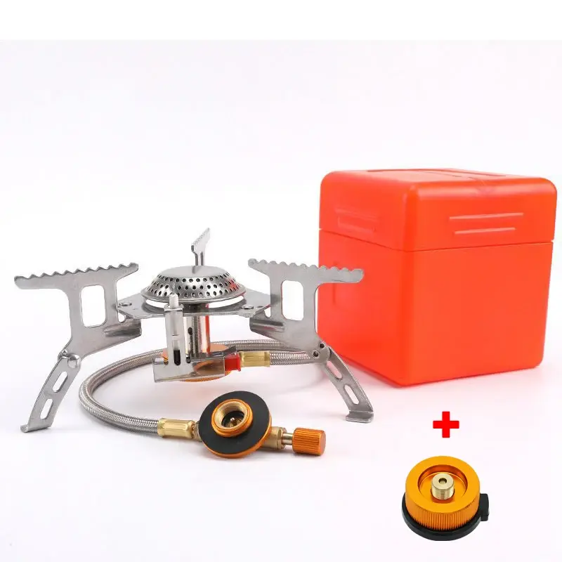 Thumbnail: Mini Camping Windproof Stove 5800W Portable Outdoor Gas Stove
