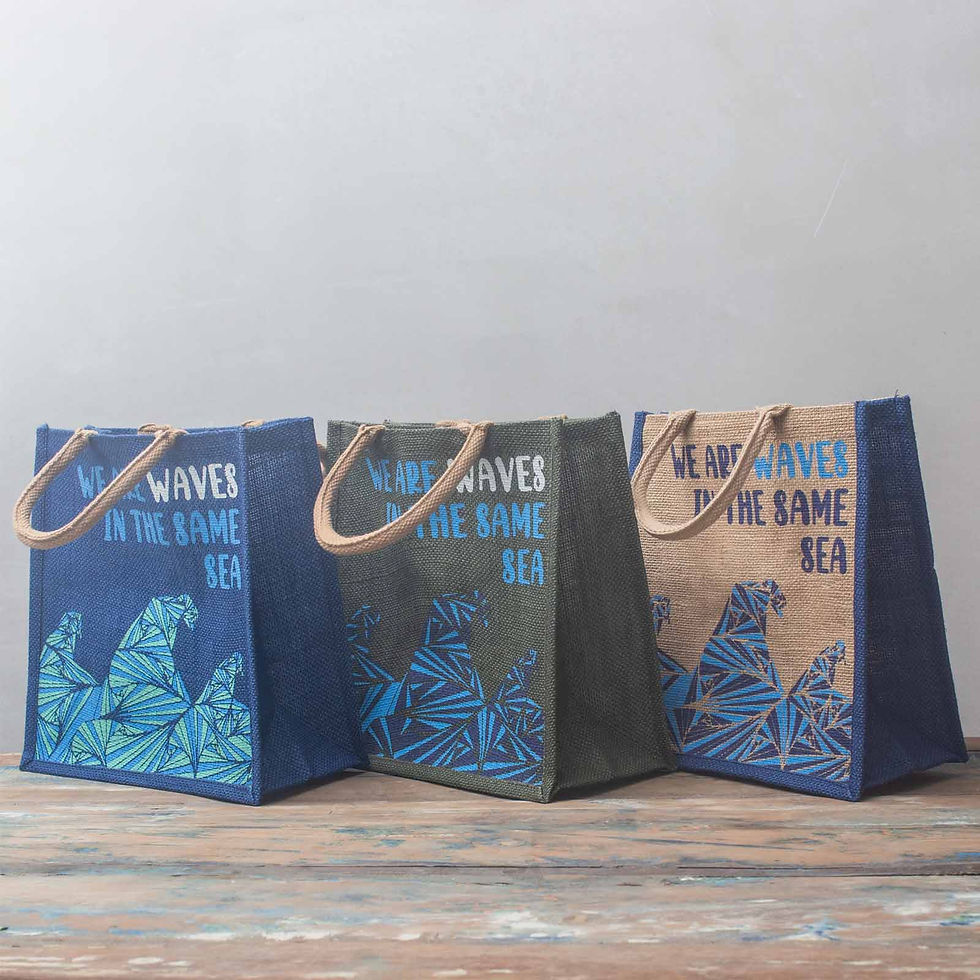 Thumbnail: Waves Jute Bag