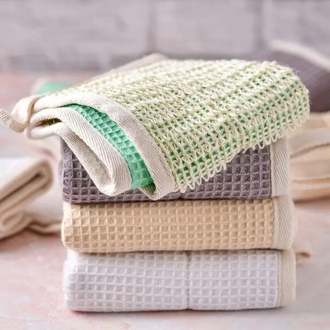 Thumbnail: Reusable Dish Cloth - 100% Organic Sisal / Cotton Cloth