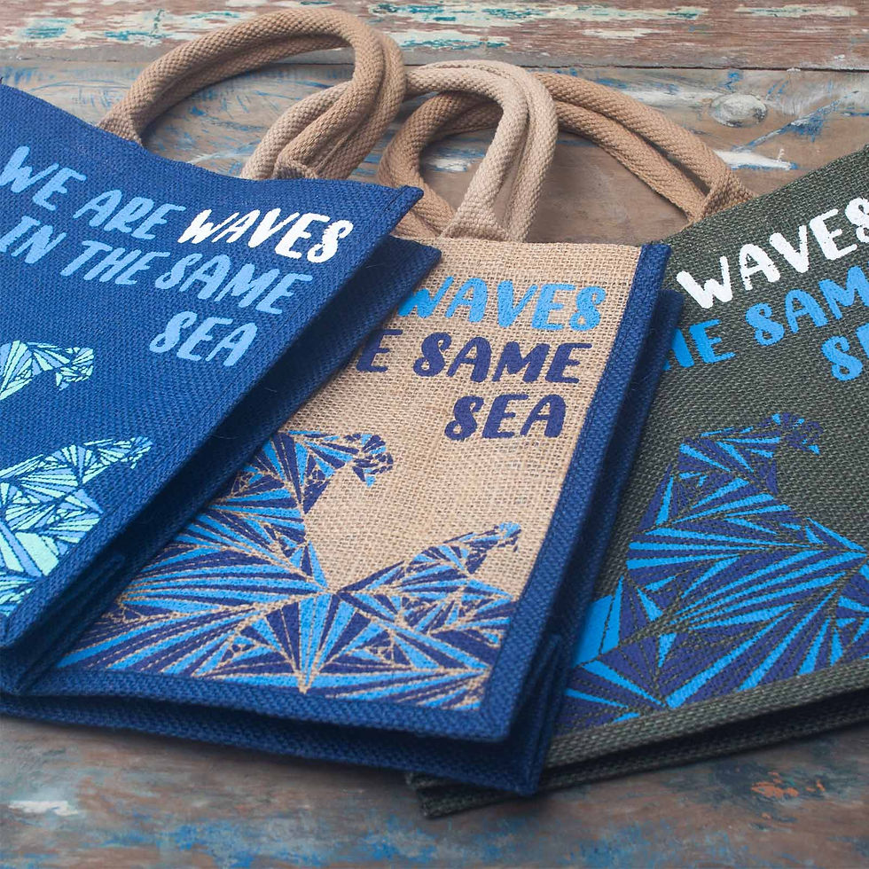 Thumbnail: Waves Jute Bag