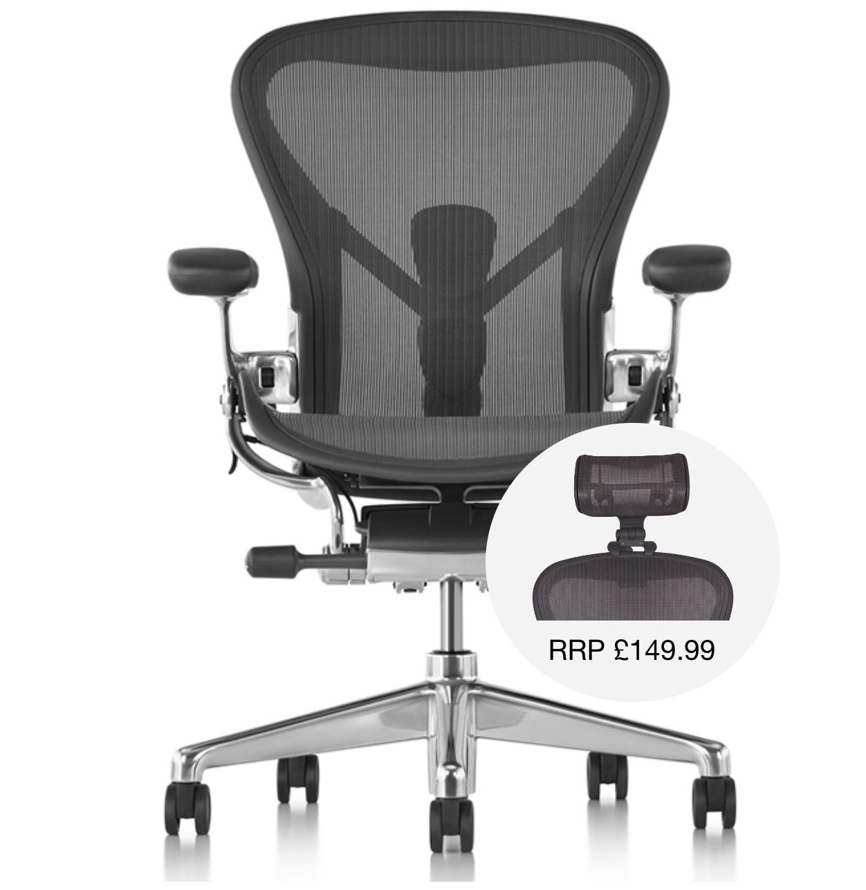 Herman Miller Aeron Remastered Polished Size B Ex Display Unit