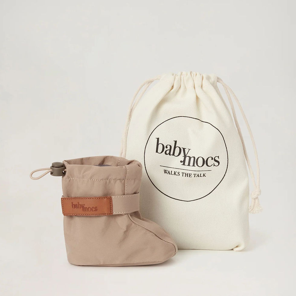 Thumbnail: The Soft Boots - Dark Beige, BabyMocs