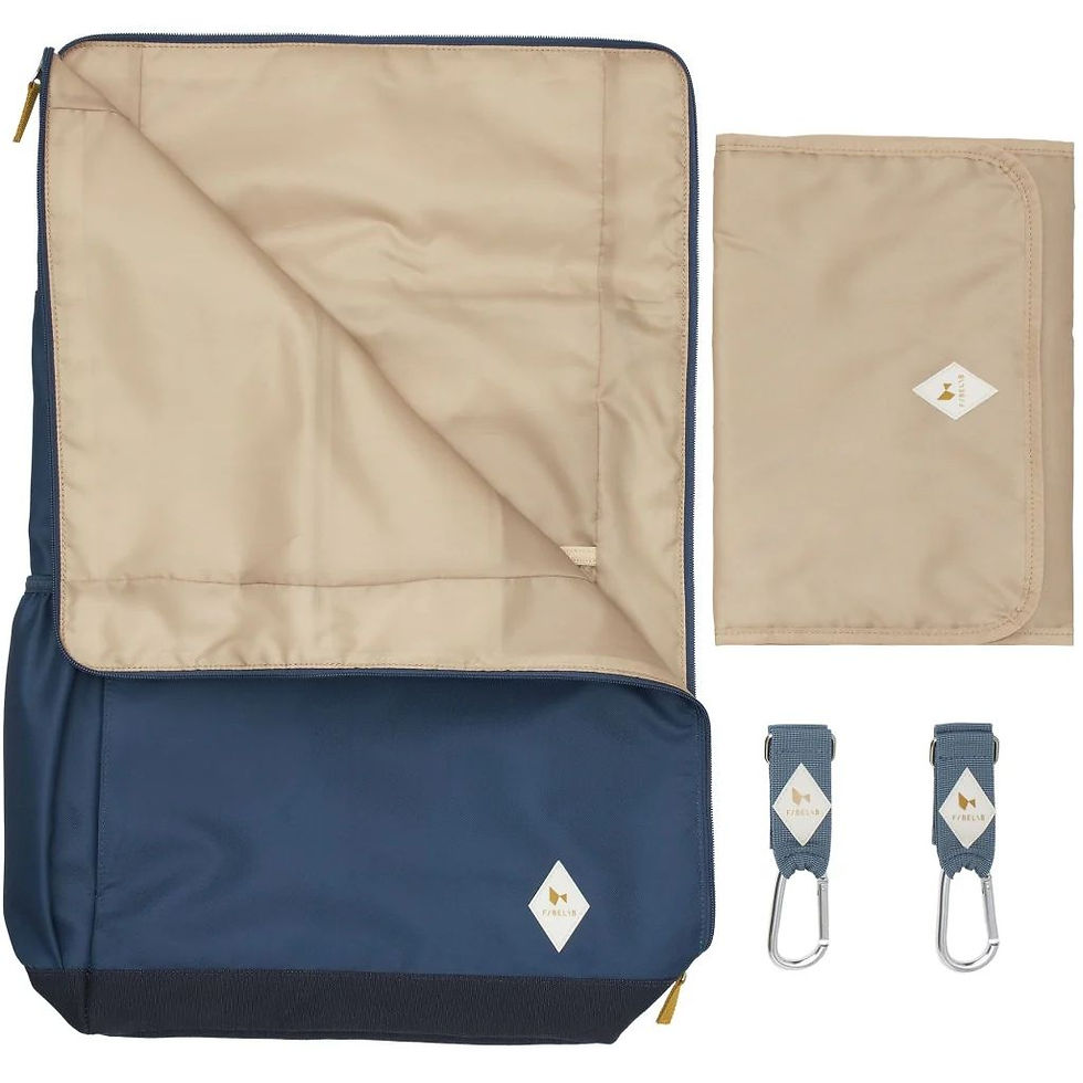 On-The-Go Parent Eco Backpack - Navy, Fabelab