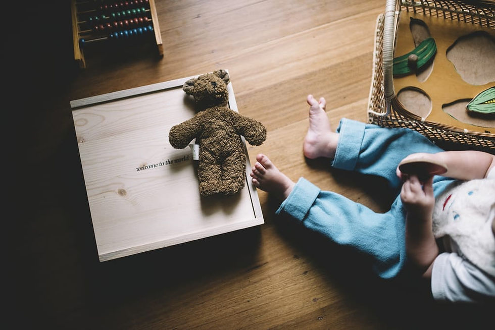 Thumbnail: Organic Baby Teddy Bear - Brown, Senger Naturwelt