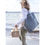 Thumbnail: Quilted Tote Bag - Chambray Blue Spruce, Fabelab