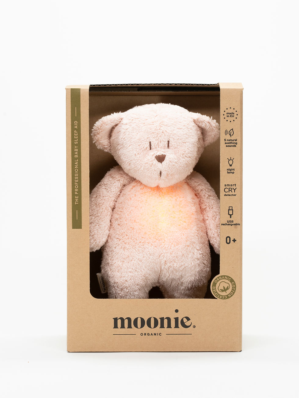 Thumbnail: Organic Humming Bear with Lamp 2.0 - Rose, Moonie