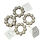 Thumbnail: Odyssey Freezable Silicone Teething Toy - Pumice, Dove and Dovelet