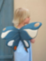 Dress Up Costume Organic Butterfly Wings - Blue Spruce, Fabelab