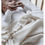 الصورة المصغرة: Organic Frill Cashmere Baby Blanket - Cream, Ooh Noo