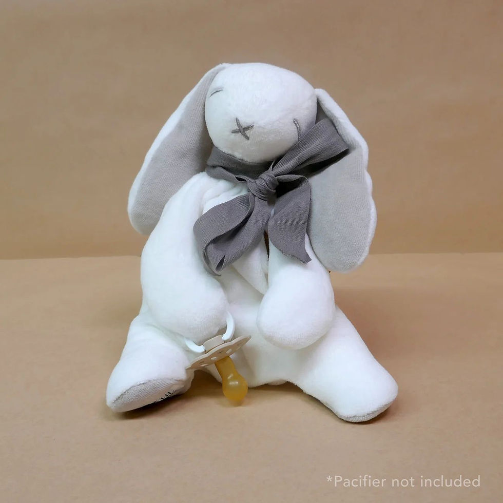 الصورة المصغرة: Organic Luxury Ears The Bunny Baby Gift Box - White/Grey, Maud N Lil Organic