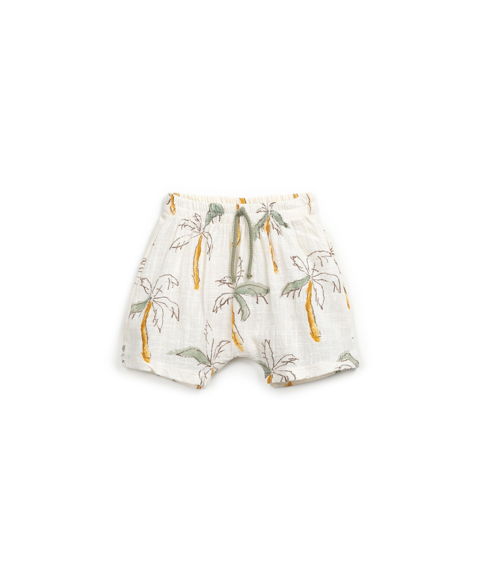 Organic Printed Linen Shorts (Boy) - Fiber, Play Up