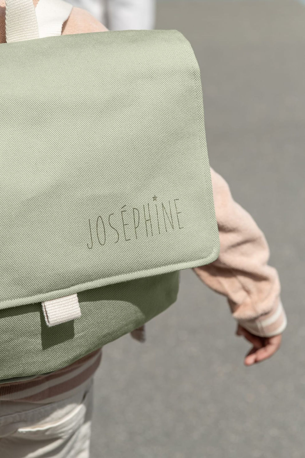 Thumbnail: Organic Cotton Preschool Satchel - Amande, Petit Picotin