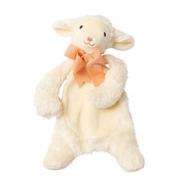 Organic Lamb Comforter Toy in Gift Box - White/Pink, Maud n Lil Organ