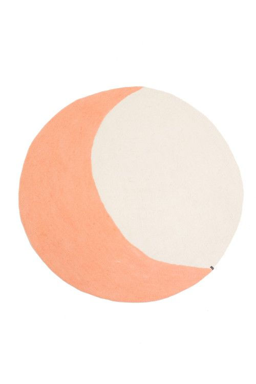 Moonlight Rug - Felt Wool - Blush-Natural, Muskhane