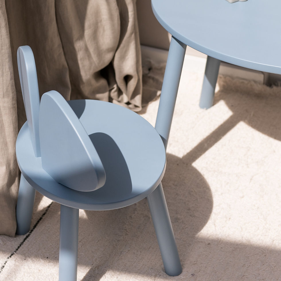 الصورة المصغرة: Mouse Chair Birch - Light Blue, Nofred