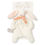 Thumbnail: Organic Mini Bunny Soft Toy Comforter - White/Pink, Maud N Lil Organic