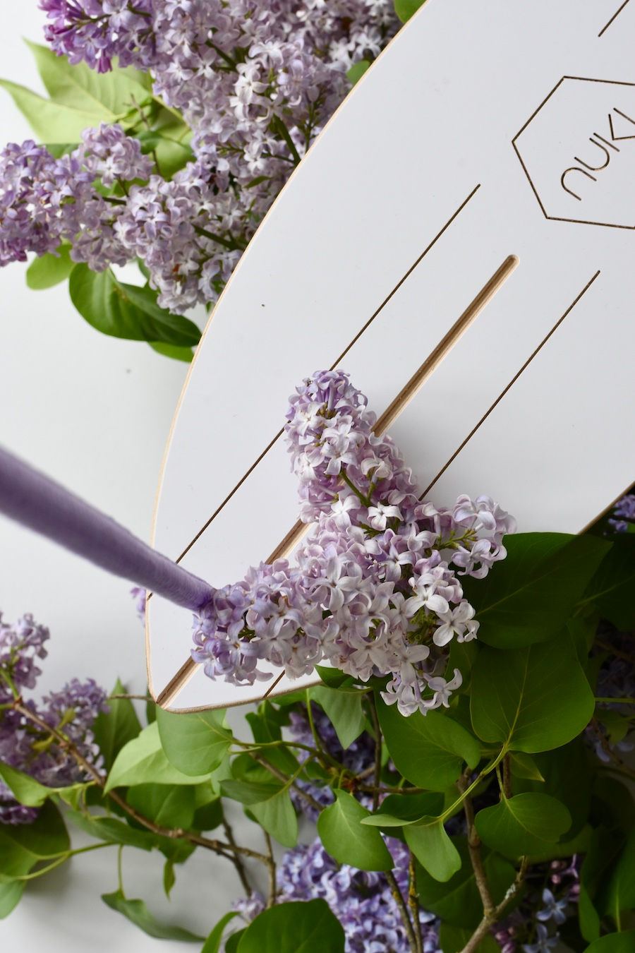 Thumbnail: Kids Surfboard Swing - White with Purple Rope, Nuki