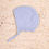 Thumbnail: Special Organic Cotton Fine Knit Bonnet-Soft Blue, Wedoble