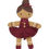 الصورة المصغرة: Organic Cotton Christmas Gift Bag with Pocket Toy - Gingerbread Girl, Fabelab