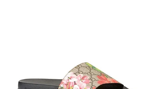 gucci floral bloom slides