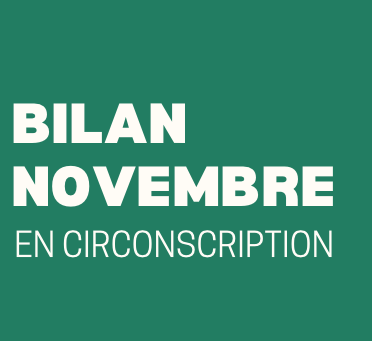 Dans l'agenda d'un député : retour sur le mois de novembre