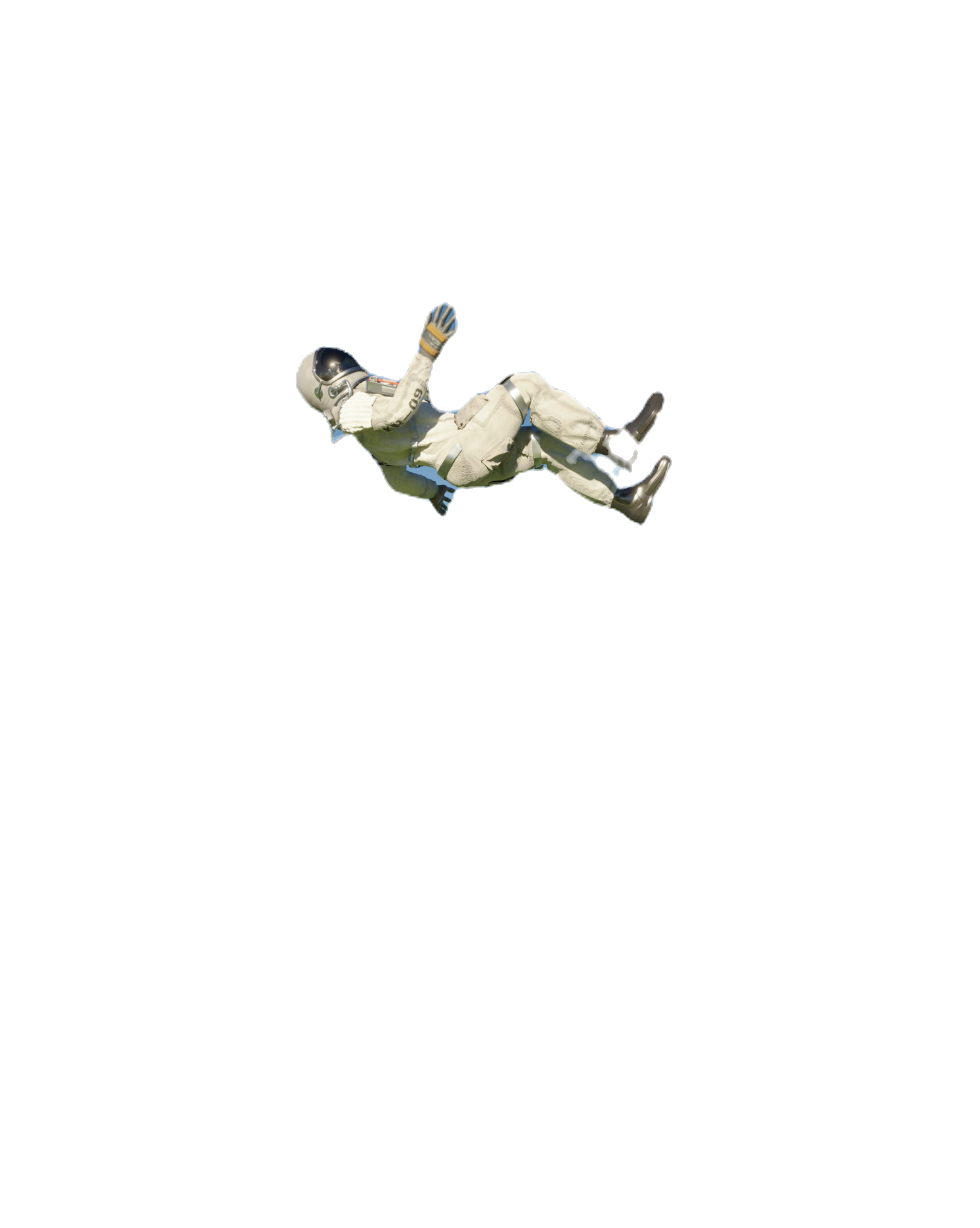 Floating Astronaut Scene
