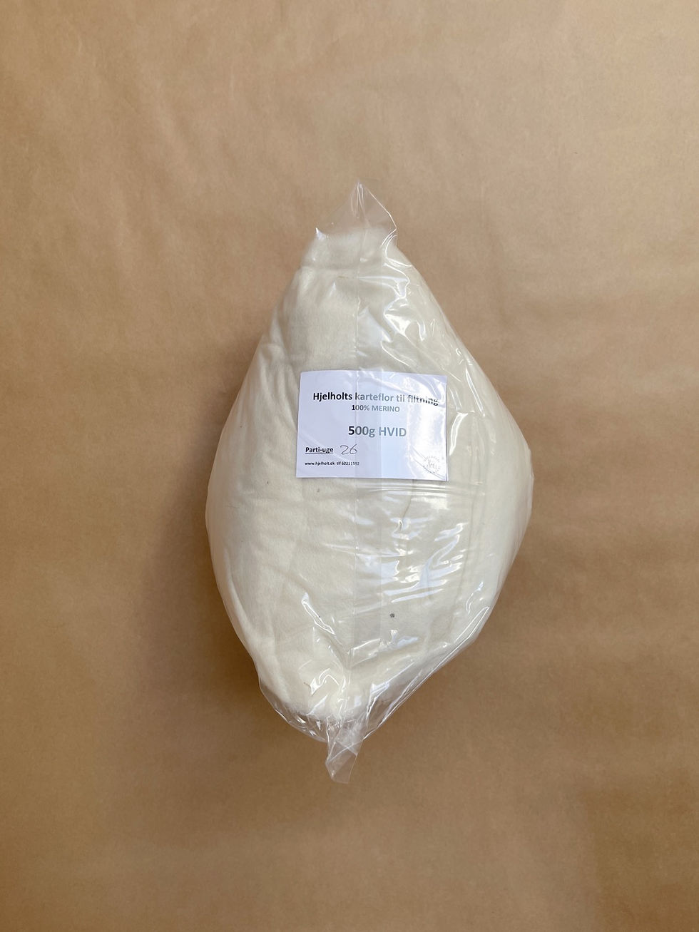 Miniaturebillede: Karteflor (hvid merino)