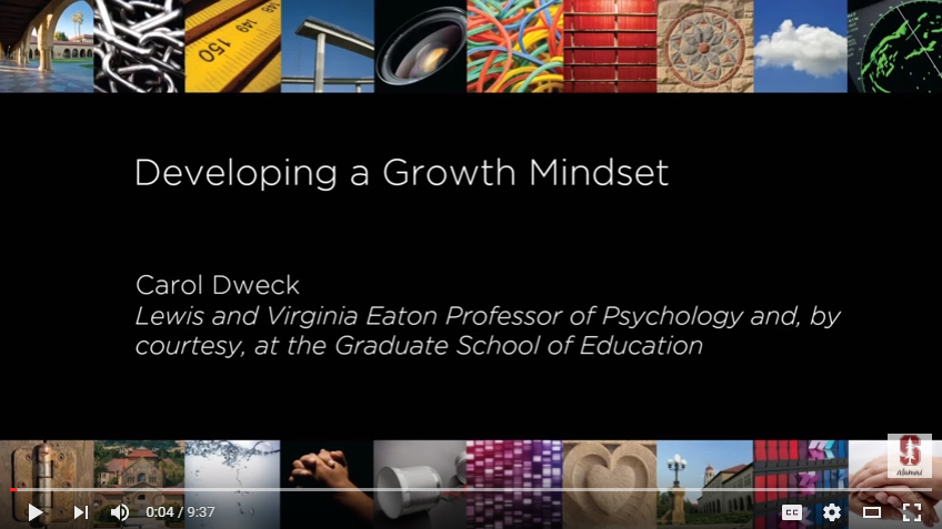 Developing a Growth Mindset