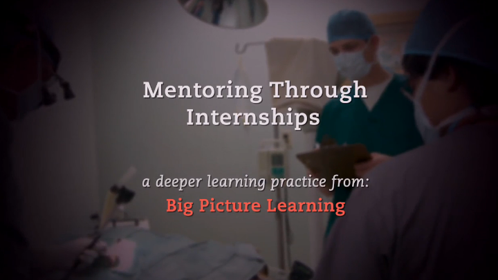 Mentoring Through Internships