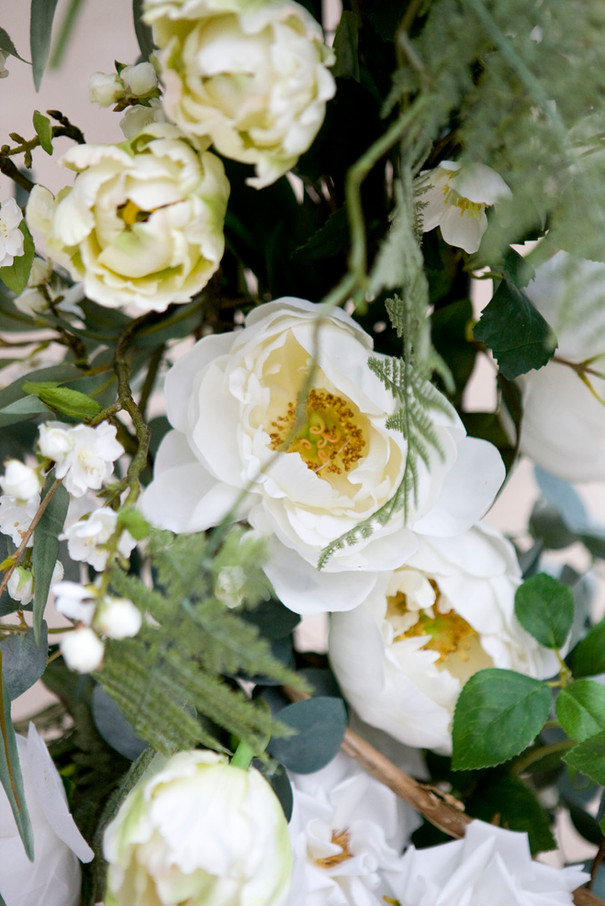 Faux flower table arrangements for hire for weddings and events in Essex