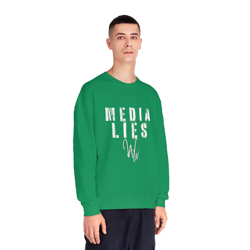 Thumbnail: Media Lies Unisex Crewneck Sweatshirt