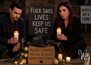MAGA Influencers Hold Candlelight Vigil for Fallen Flock Cameras
