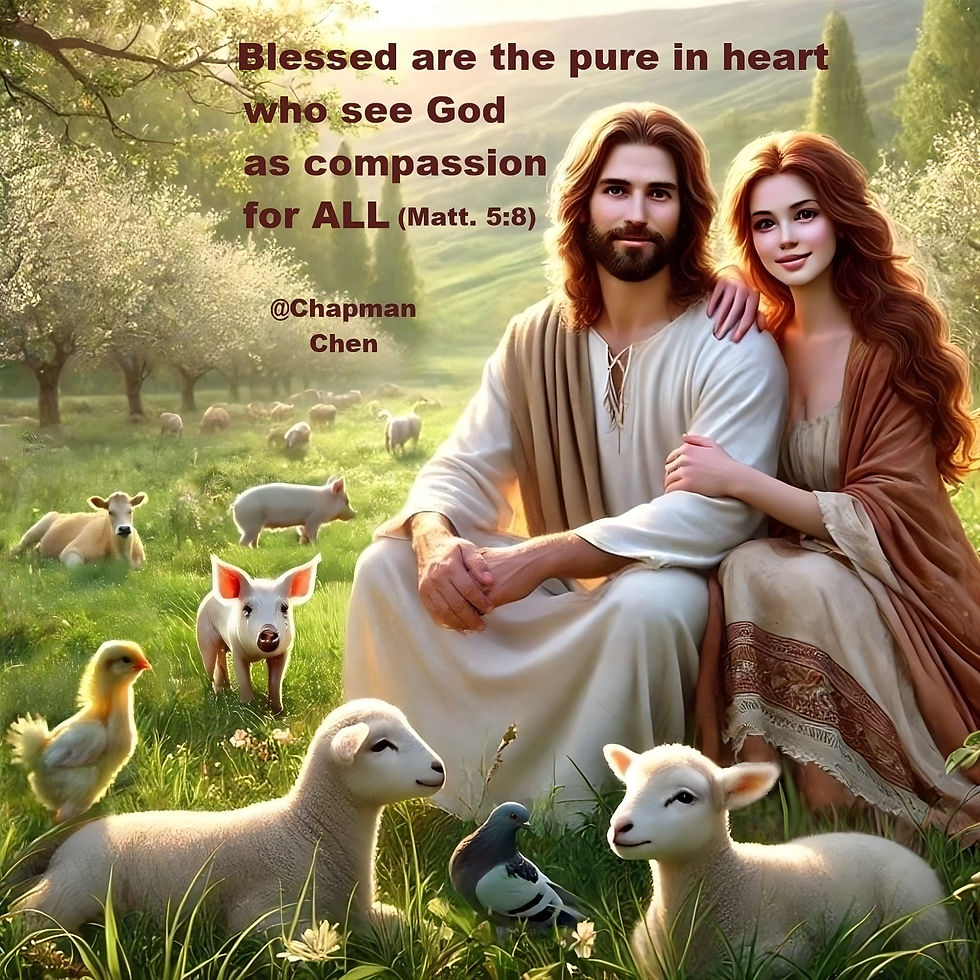 Blessed Are the Pure in Heart, Who See God as Compassion for ALL. Dr. Chapman Chen