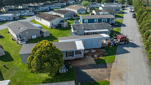 Manufactured homes in a California mobile home community