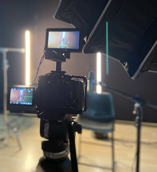 Ready for video shoot