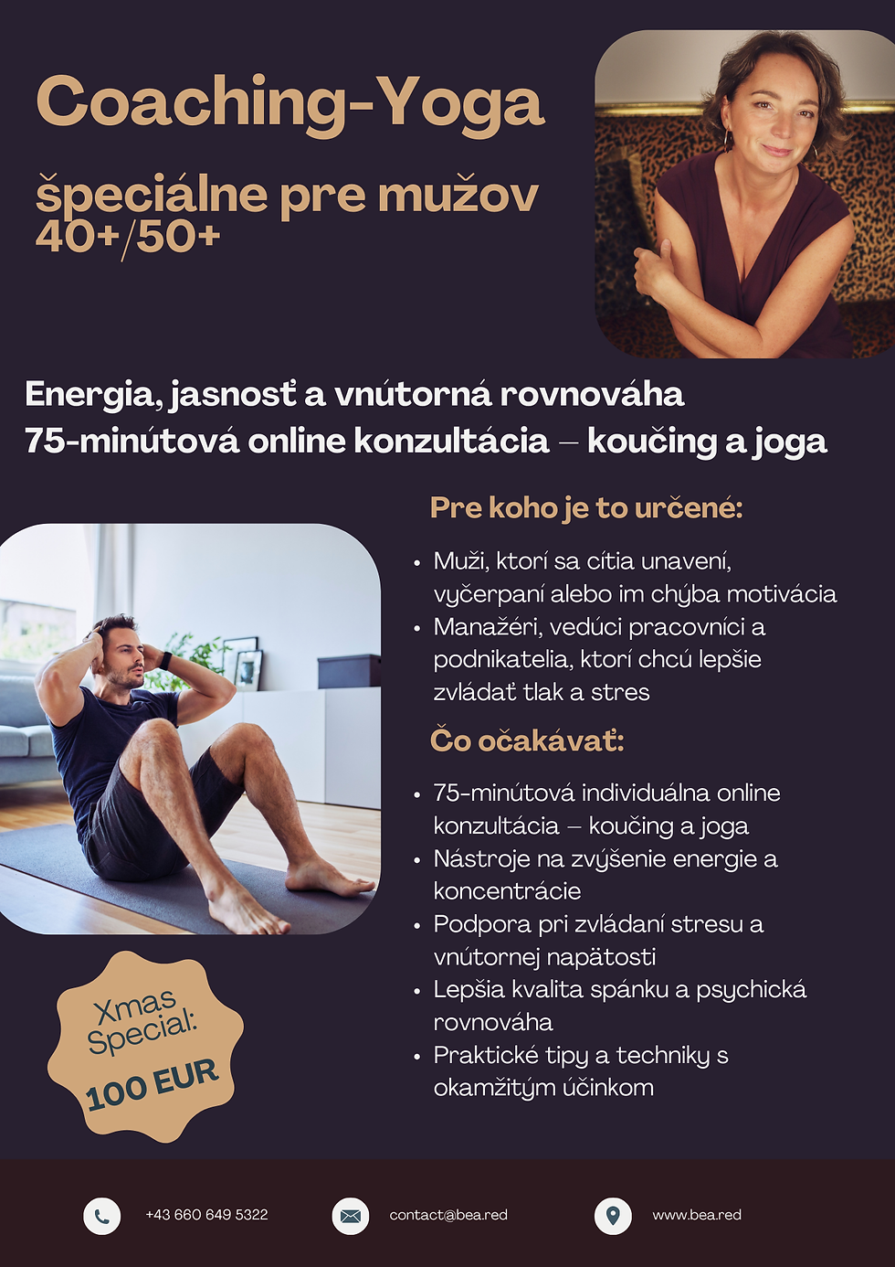 Coaching & Yoga pre mužov 40+/50+