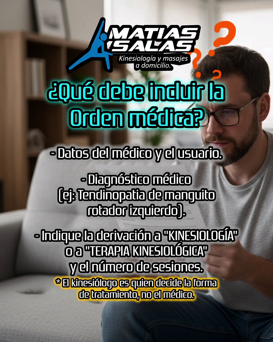 La orden debe al menos incluir ciertos datos.