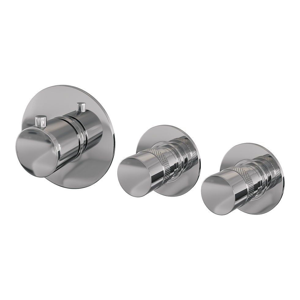 Thumbnail: Brauer inbouwbadkraan met uitloop set 2 incl. 3-standen handdouche chrome ed.
