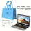 Thumbnail: Sac fourre-tout luxueux en feutre de couleur unie - Sac à main spacieux, polyval