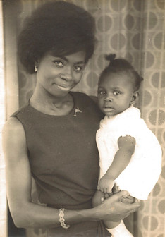 Esi Afran with child